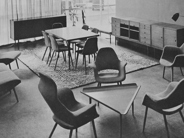 15: CHARLES EAMES AND EERO SAARINEN, Rare pair of chairs from the ...