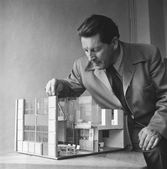 Gerrit Rietveld with Scale Model