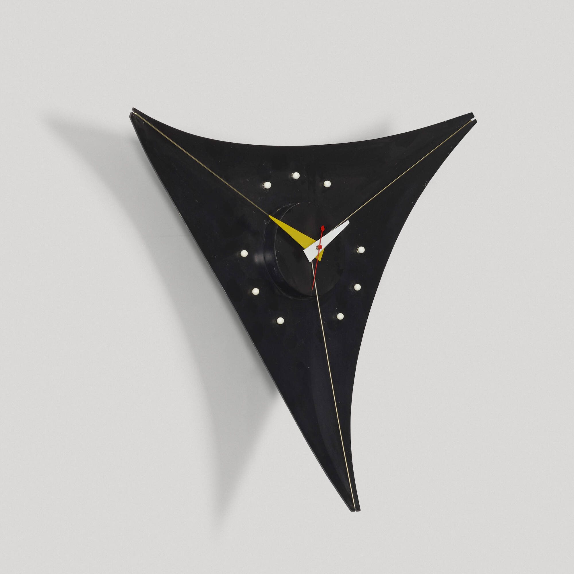 106: GEORGE NELSON & ASSOCIATES, Triangle Clock, model 2225A