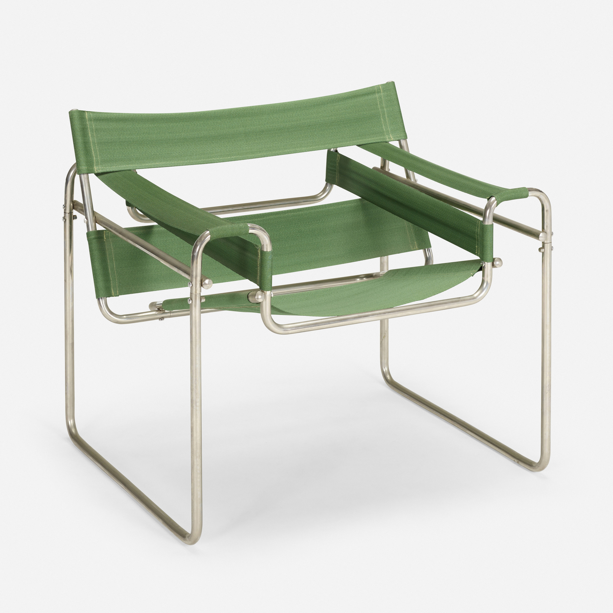 126: MARCEL BREUER, Early and Rare Wassily armchair, model B3 