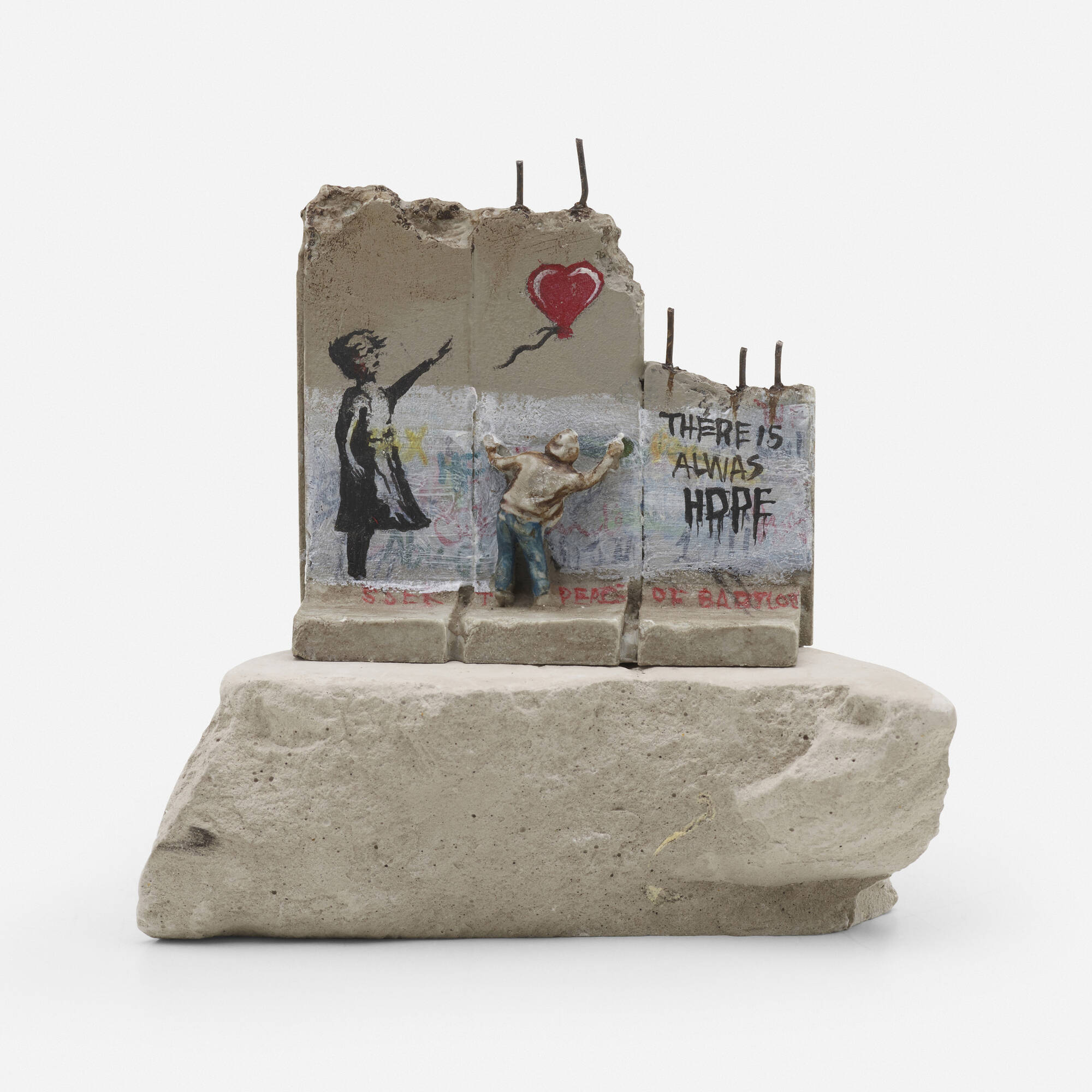 194: BANKSY, Walled Off Hotel Souvenir (Girl With Balloon / There