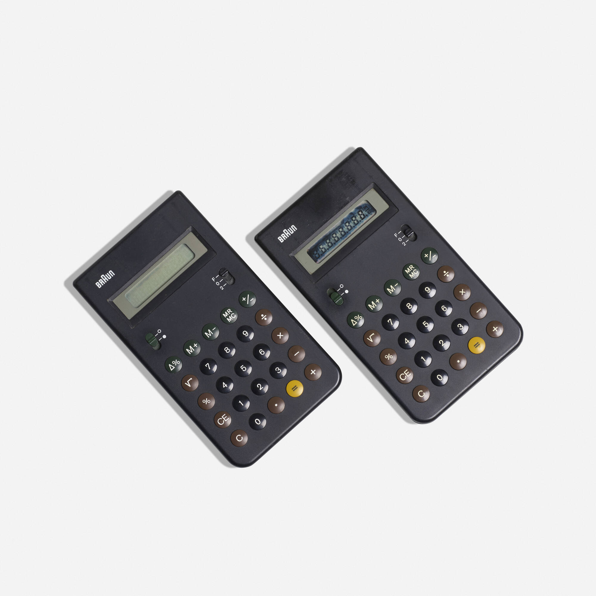 208: DIETER RAMS AND DIETRICH LUBS, ET 44 calculators, pair 