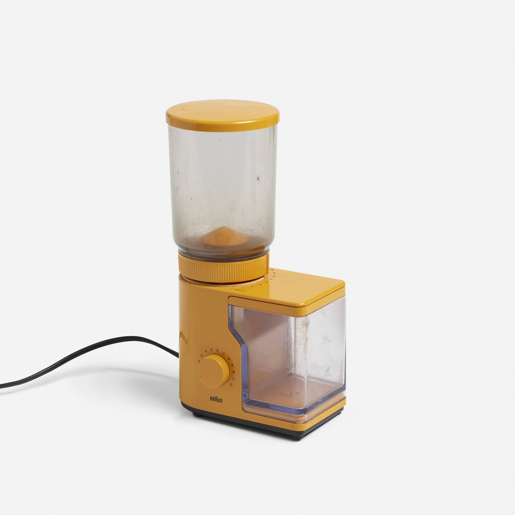 Yellow Braun KMM 20 coffee grinder