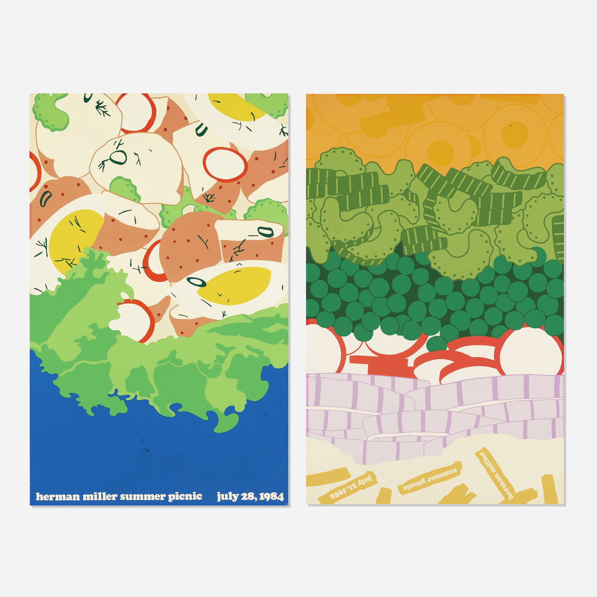 ハーマンミラー ピクニックポスター ２枚 オリジナルプリント-
