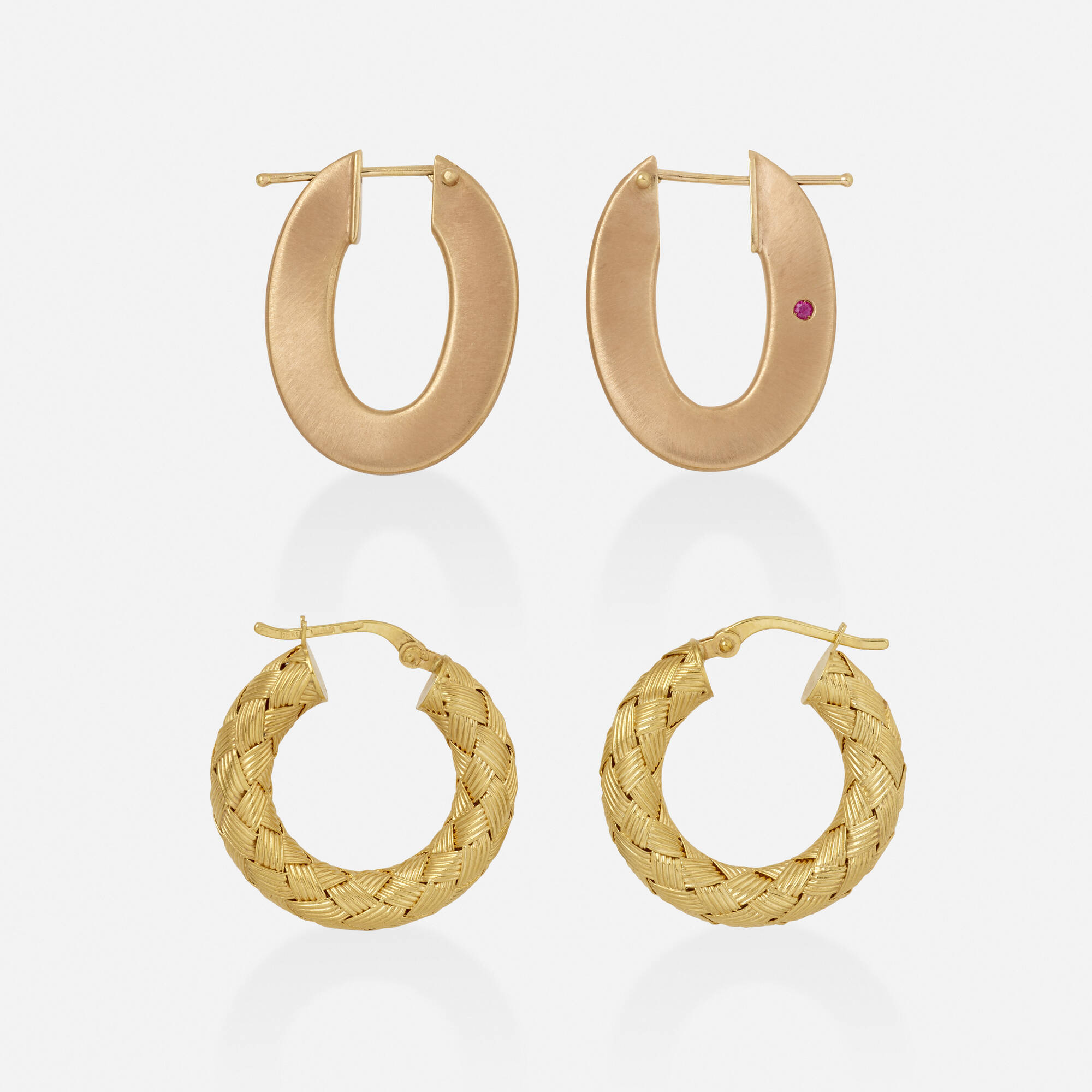 roberto coin gold hoop earrings