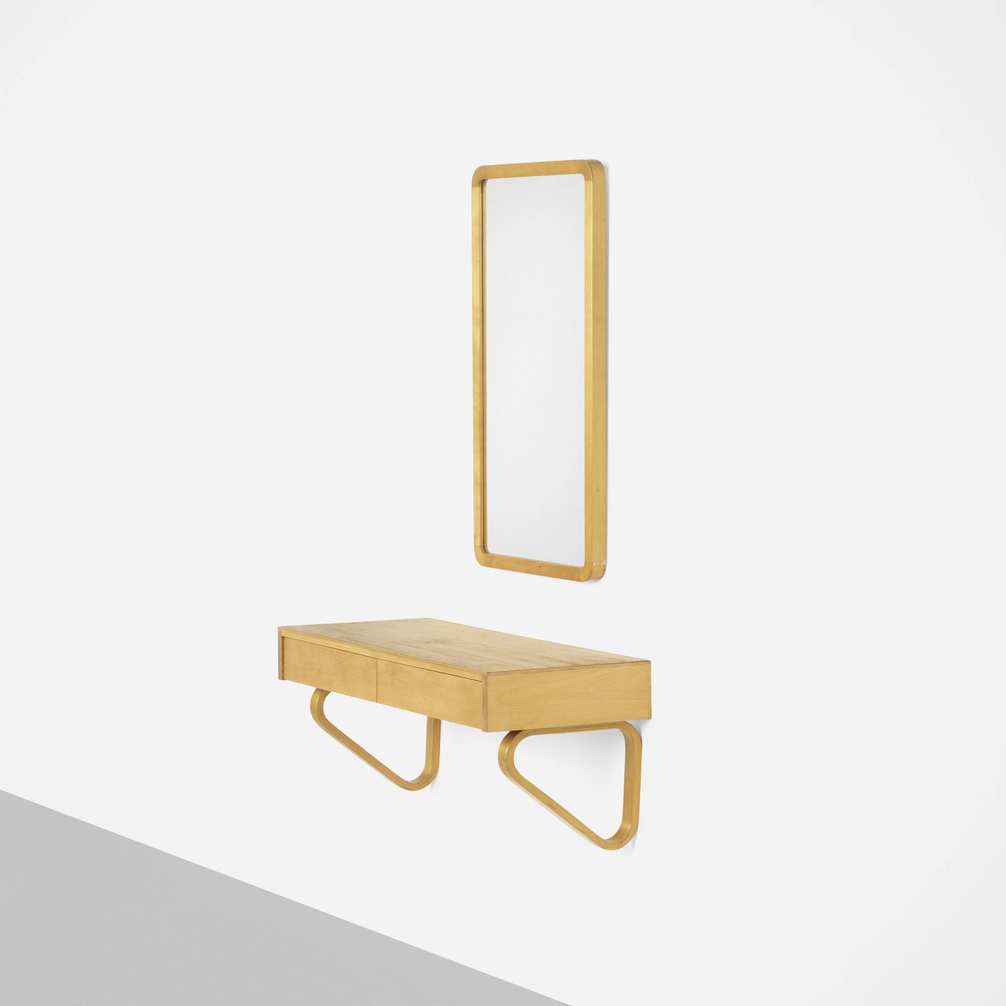 318: ALVAR AALTO, wall-mounted console and mirror < Scandinavian 