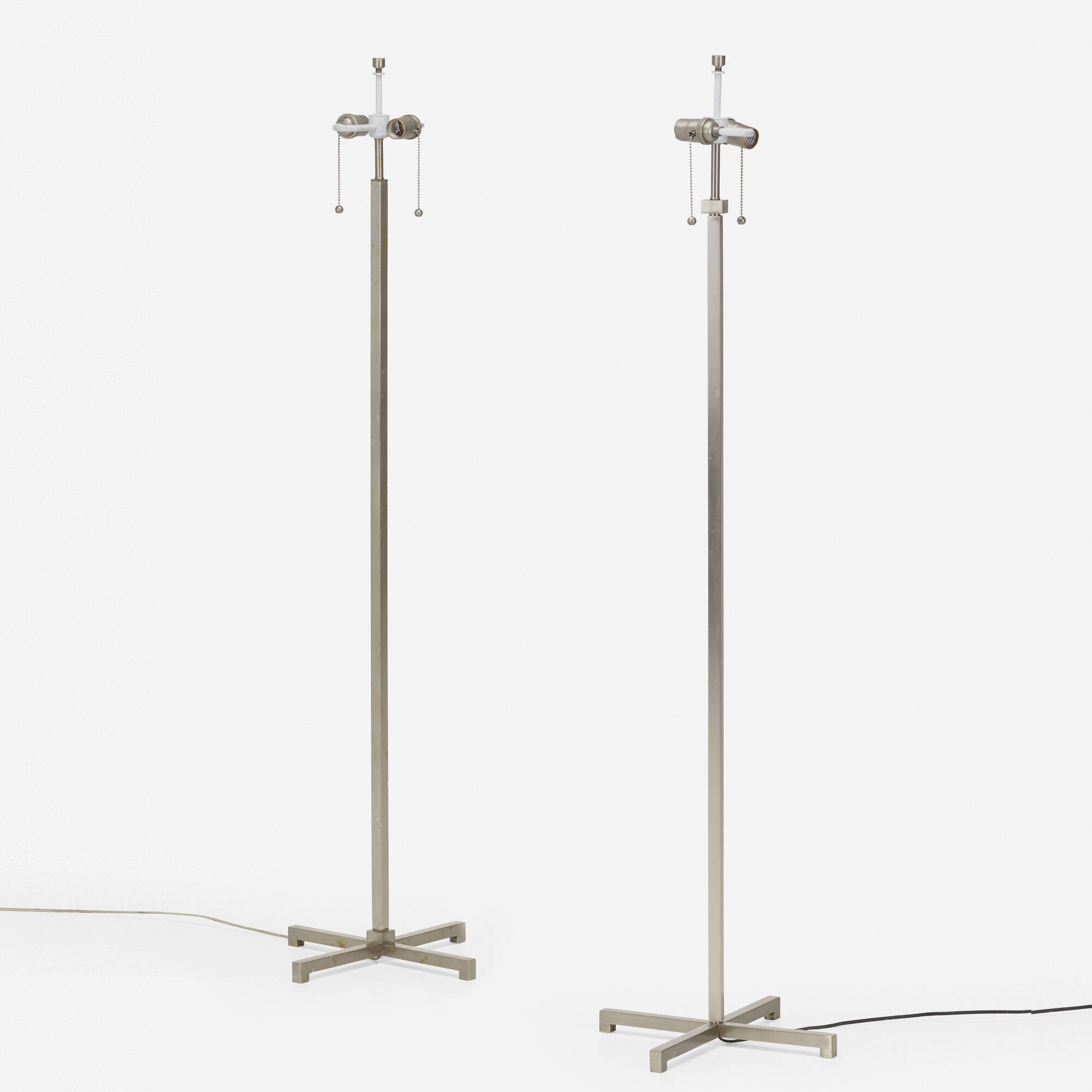 Essential Design   323 1 Essential Design January 2024 Modern Floor Lamps Pair  Wright Auction 