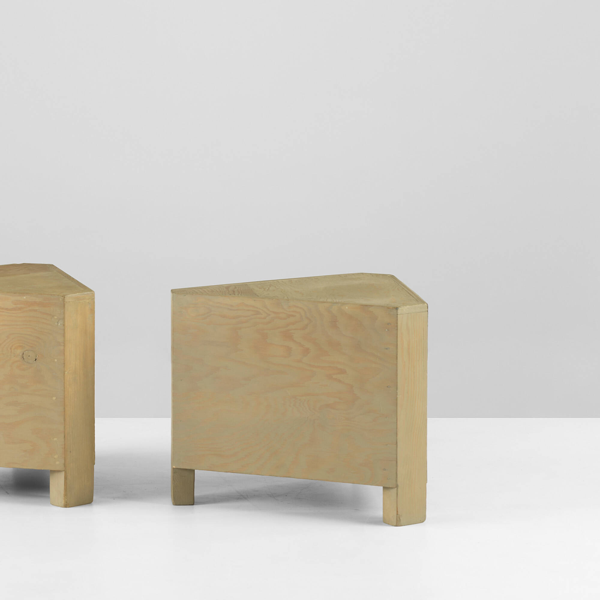 356 Rudolph M Schindler Pair Of Occasional Tables From The