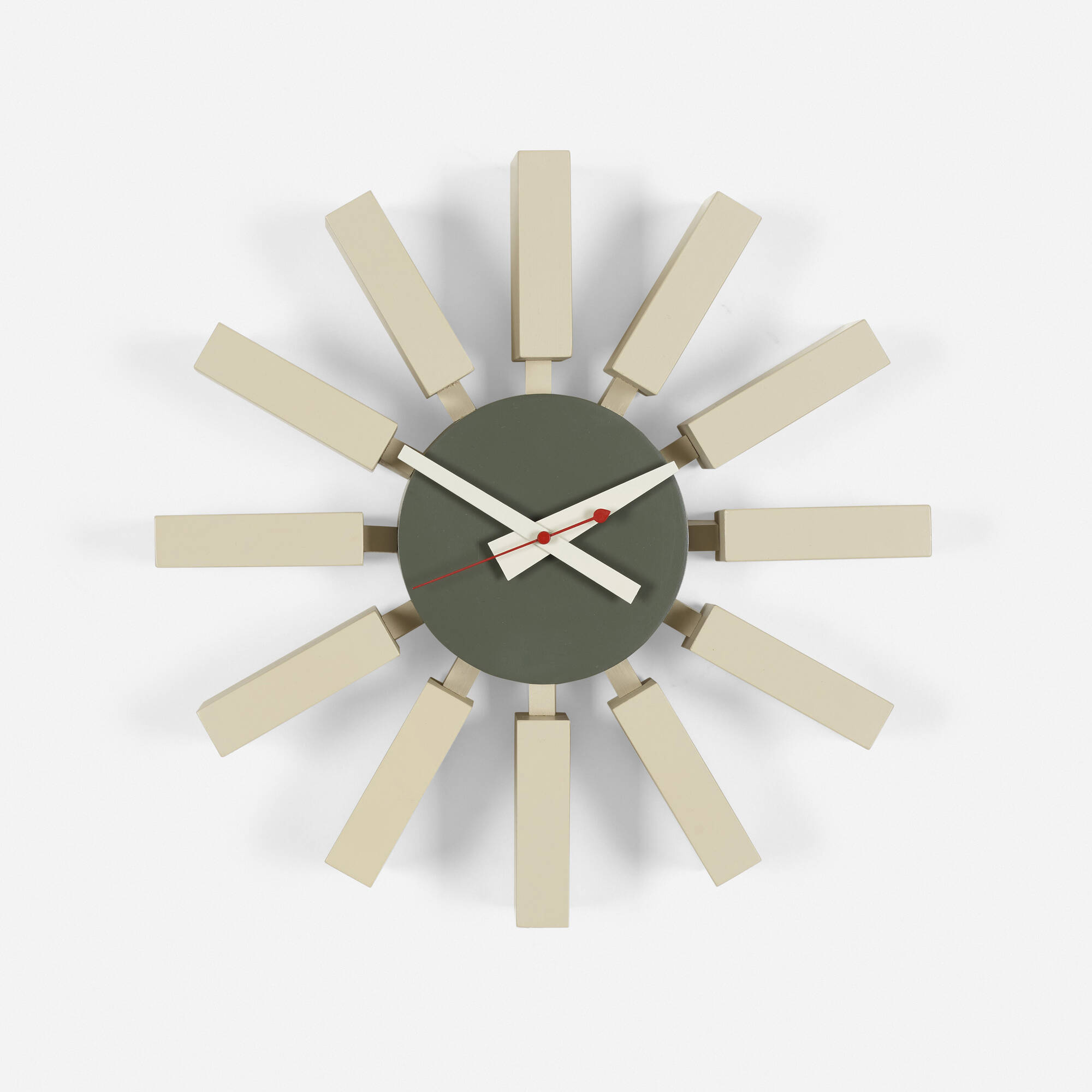 365: GEORGE NELSON & ASSOCIATES, Block wall clock from the Clocks 