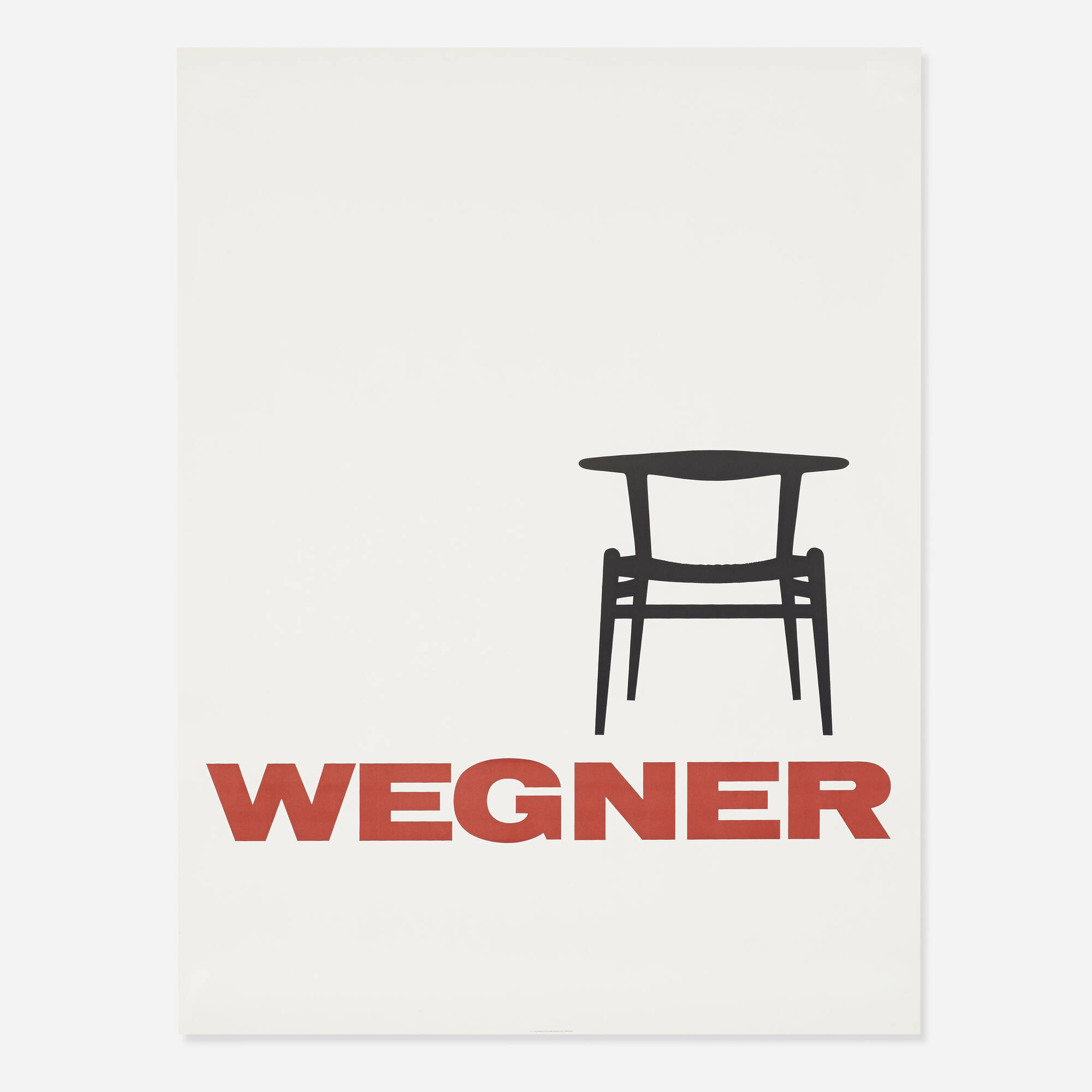 368: HANS J. WEGNER, poster < Scandinavian Design, 8 May < Auctions | Wright: of Art and Design
