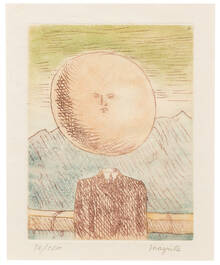 René Magritte  Untitled (Homme au chapeau melon) (from the Le