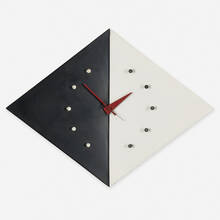 102: GEORGE NELSON & ASSOCIATES, rare Compass wall clock, model 2278 ...